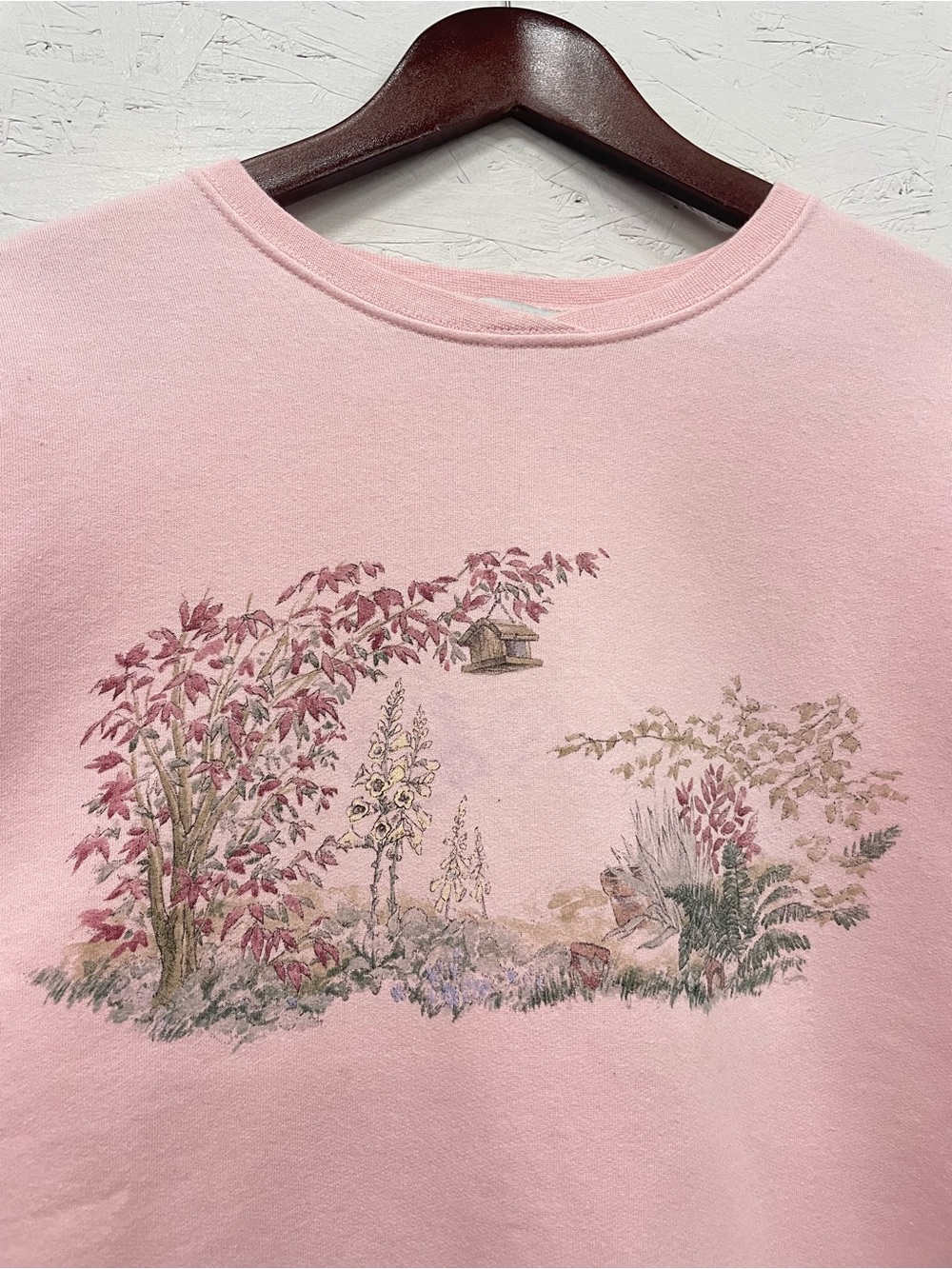 Vintage 1990s Northern Reflections Floral Crewneck Sweatshirt, Size M, Pink - Picture 5 of 6